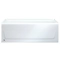 Bootz KONA Bathtub, 34 gal Capacity, 54 in L, 30 in W, 1514 in H, Alcove Installation, Steel, White 011-3302-00/2302